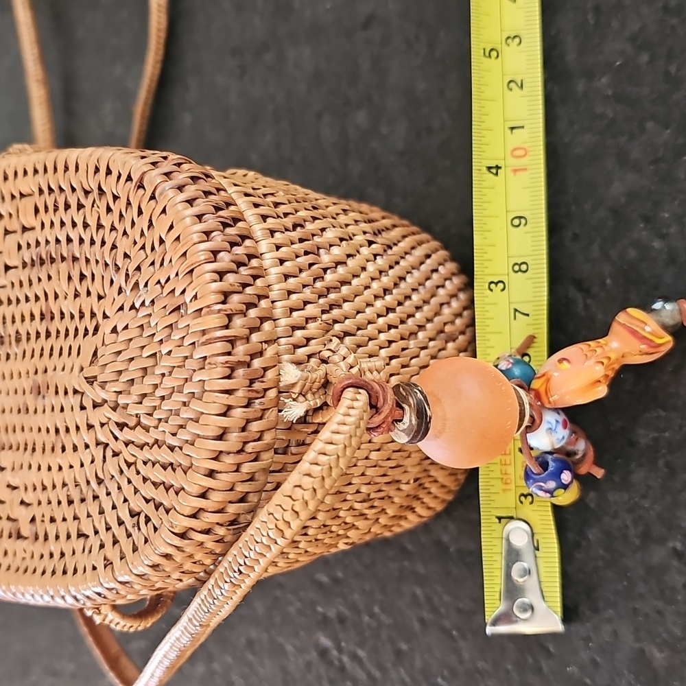 Handwoven Bali Rattan Shoulder Bag - Picture 10 of 10